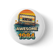 Impresionante Desde 1984 Cinta de Casete Retro Vin
