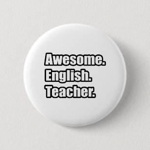 Chapa Redonda De 5 Cm Impresionante profesor de inglés