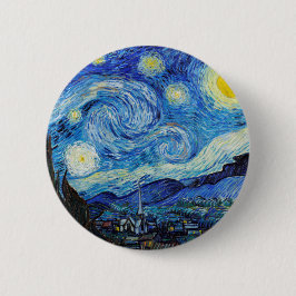 Chapa Redonda De 5 Cm Impresionismo Vincent Van Gogh Starry Starry Night