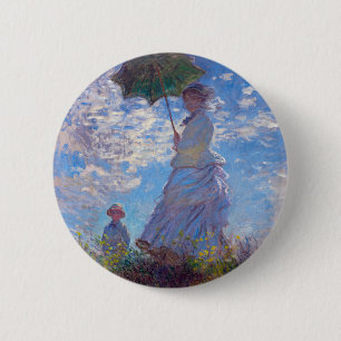 Chapa Redonda De 5 Cm Impresionista de Francia en Monet
