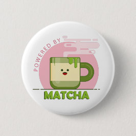 Chapa Redonda De 5 Cm Impulsado por Matcha Badge