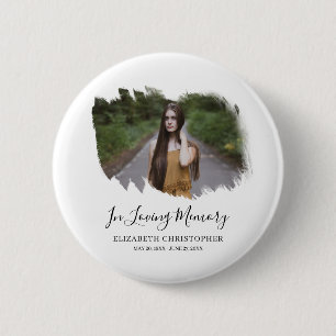 Chapa Redonda De 5 Cm In Loving Memory Custom Photo Memorial Funeral