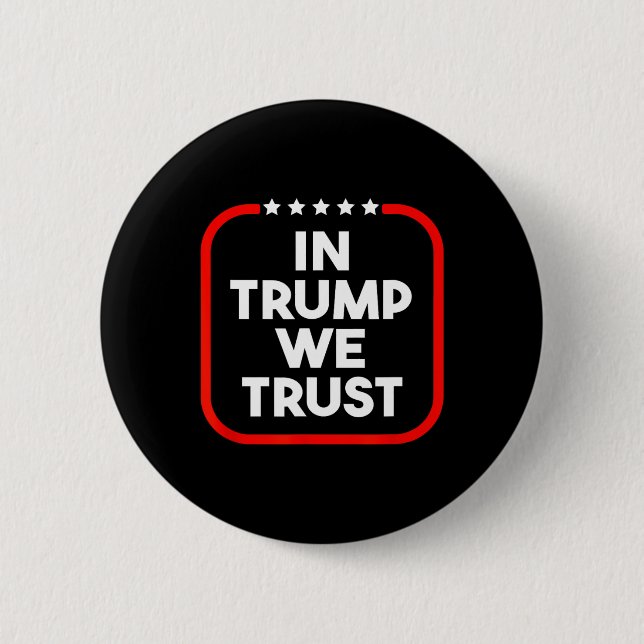 Chapa Redonda De 5 Cm In Trump We Trust Pro-trump 2024 Conservative Patr (Anverso)