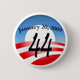 Chapa Redonda De 5 Cm Inauguración de Obama