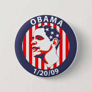Chapa Redonda De 5 Cm Inauguración de Obama