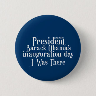 Chapa Redonda De 5 Cm Inauguración de presidente Obamas