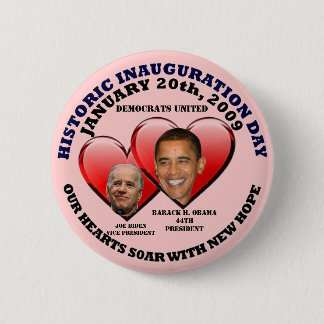 CHAPA REDONDA DE 5 CM INAUGURACIÓN HISTÓRICA 1-20-2009 DE OBAMA