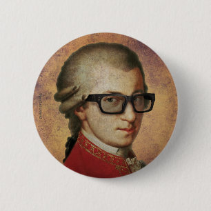 Chapa Redonda De 5 Cm Inconformista Mozart