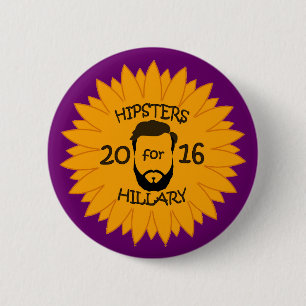 Chapa Redonda De 5 Cm Inconformistas para Hillary 2016