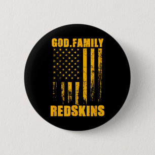 Chapa Redonda De 5 Cm Indian Creek Redskins Dios. Familia. Vintage Usa F