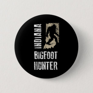 Chapa Redonda De 5 Cm Indiana Bigfoot Hunter