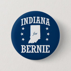 CHAPA REDONDA DE 5 CM INDIANA PARA BERNIE SANDERS