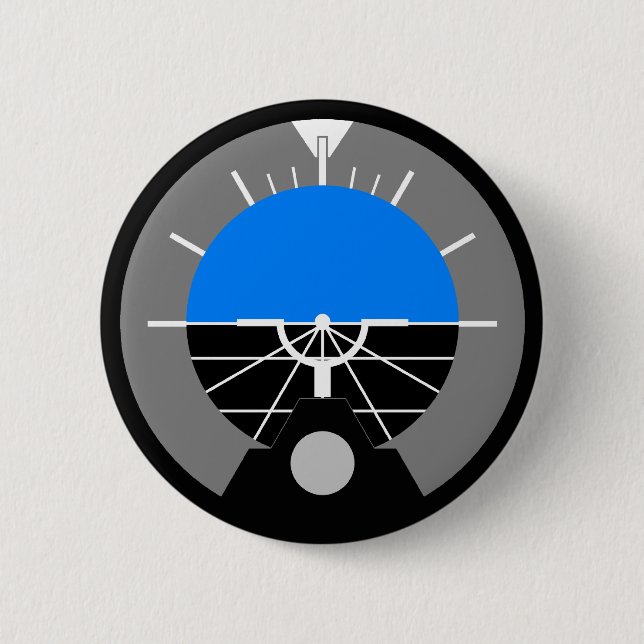 Chapa Redonda De 5 Cm Indicador de indicador de actitud (Anverso)