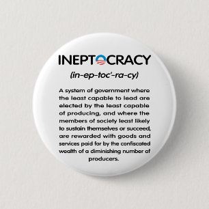 Chapa Redonda De 5 Cm Ineptocracy