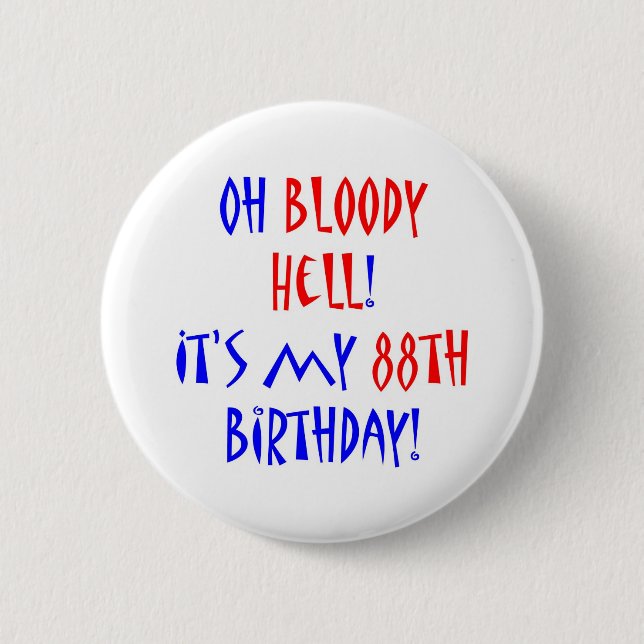 Chapa Redonda De 5 Cm Infierno sangriento 88 (Anverso)