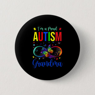 Chapa Redonda De 5 Cm Infinito Soy Una Abuela Orgullosa Autismo Concienc