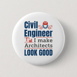 Chapa Redonda De 5 Cm Ingeniero Civil, hago que los arquitectos se vean
