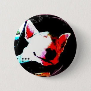 Chapa Redonda De 5 Cm inglés bull terrier