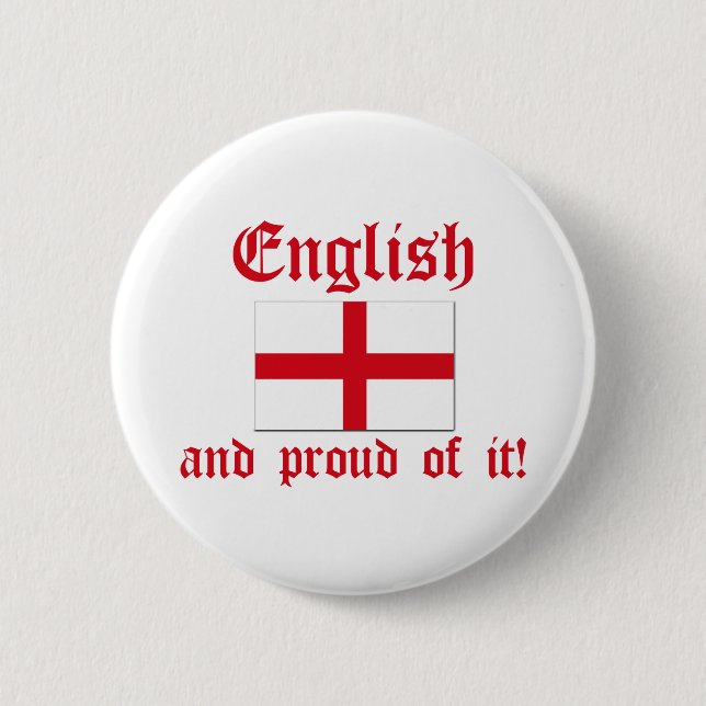 Chapa Redonda De 5 Cm ¡Inglés y orgulloso de él! (Anverso)