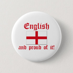 Chapa Redonda De 5 Cm ¡Inglés y orgulloso de él!