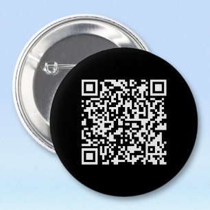 Chapa Redonda De 5 Cm Ingrese URL y cree un código QR escaneable Blanc