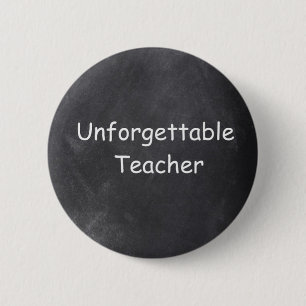Chapa Redonda De 5 Cm Inolvidable Teacher Chalkboard Design Gift Idea