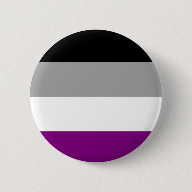 Chapa Redonda De 5 Cm Insignia asexual de la bandera (Anverso)