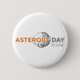 Chapa Redonda De 5 Cm Insignia asteroide del día, grande