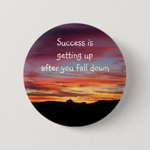 Chapa Redonda De 5 Cm Insignia/botón del éxito de la salida del sol