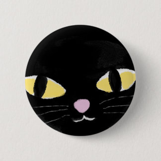 Chapa Redonda De 5 Cm Insignia con los ojos de gato