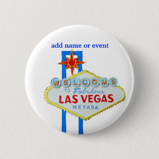 Chapa Redonda De 5 Cm Insignia conocida de Las Vegas