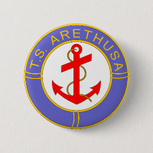 Chapa Redonda De 5 Cm Insignia de Arethusa de los TS