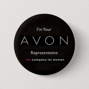 Chapa Redonda De 5 Cm insignia de avon