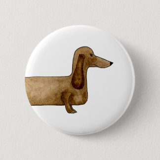 Chapa Redonda De 5 Cm Insignia de Dachshund