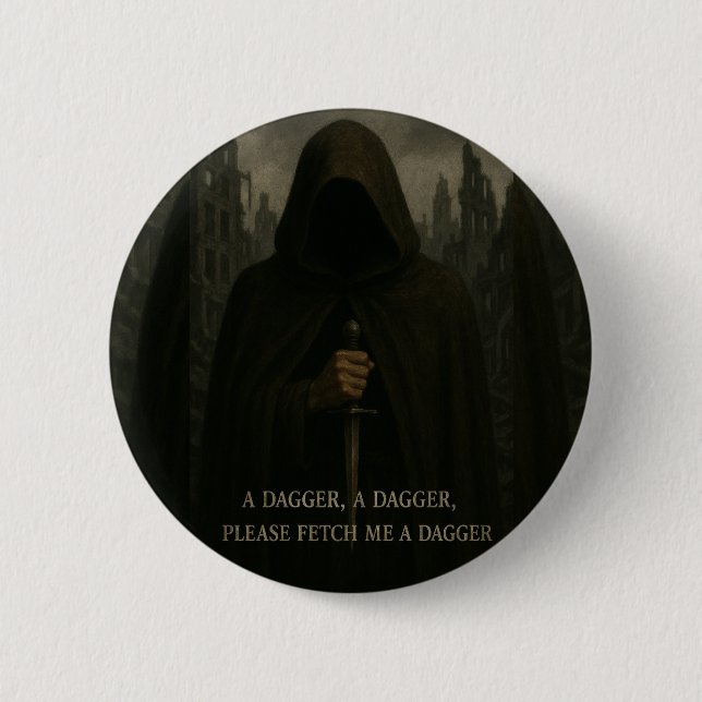 Chapa Redonda De 5 Cm insignia de dagas (Anverso)