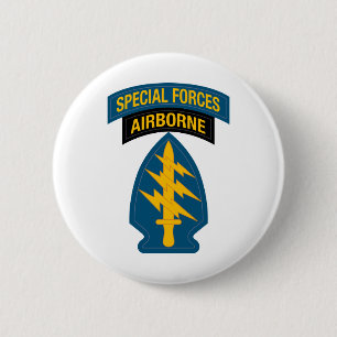 Chapa Redonda De 5 Cm insignia de Fuerzas Especiales Tab Aerotransportad