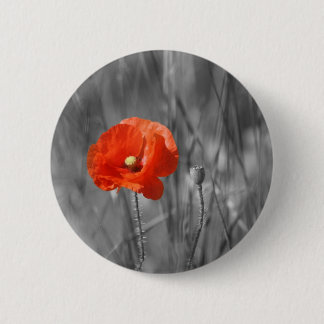 Chapa Redonda De 5 Cm Insignia de la amapola