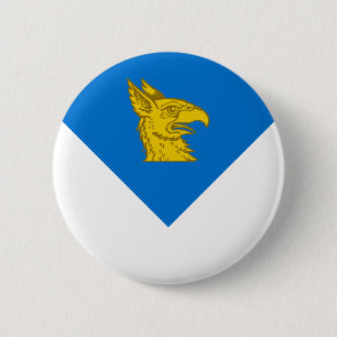 Chapa Redonda De 5 Cm Insignia de la Baronía de Gryphon's Lair