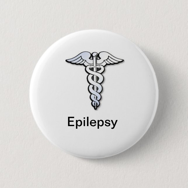 Chapa Redonda De 5 Cm Insignia de la epilepsia (Anverso)