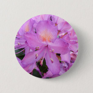 Chapa Redonda De 5 Cm Insignia de la flor del rododendro