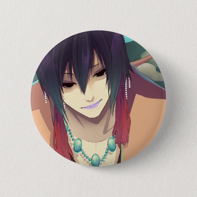 Chapa Redonda De 5 Cm insignia de la memoria f i s h (Anverso)