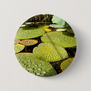 Chapa Redonda De 5 Cm Insignia de Lily Pads