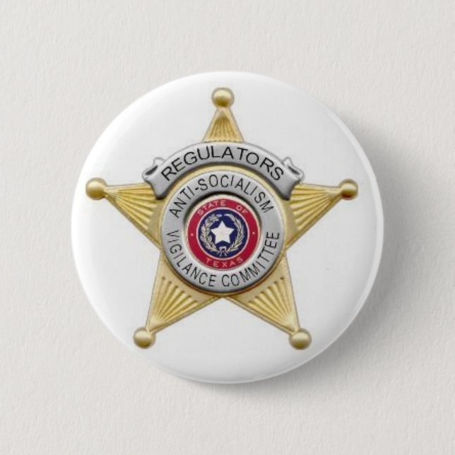 Chapa Redonda De 5 Cm Insignia de los reguladores (Anverso)