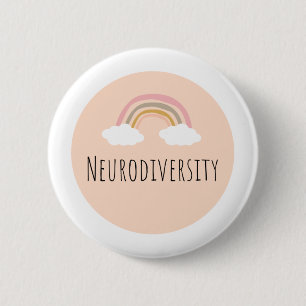 Chapa Redonda De 5 Cm Insignia de neurodiversidad