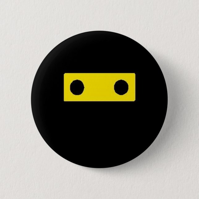 Chapa Redonda De 5 Cm Insignia de Ninja (Anverso)