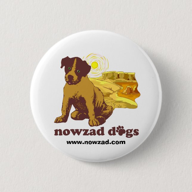 Chapa Redonda De 5 Cm Insignia de Nowzad (Anverso)