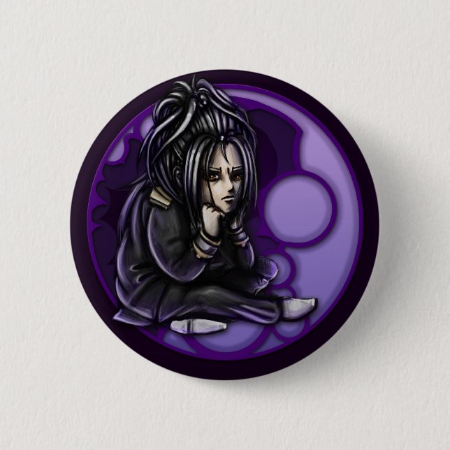 Chapa Redonda De 5 Cm insignia de Omega (Anverso)