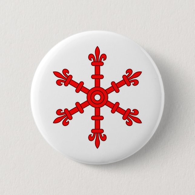 Chapa Redonda De 5 Cm Insignia de población intermista (Anverso)