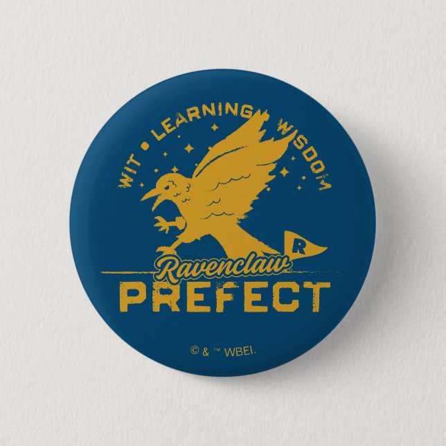 Chapa Redonda De 5 Cm Insígnia de Prefecto de RAVENCLAW™ (Anverso)