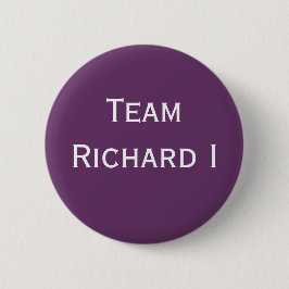 Chapa Redonda De 5 Cm Insignia de Richard I del equipo
